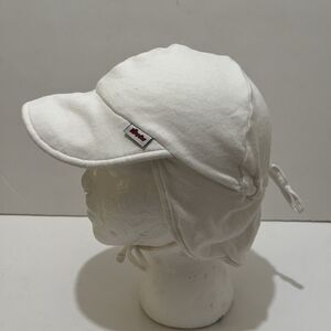 Royalu Sun Hat with Ear Flaps White Cinch Adjustable One Size Adult